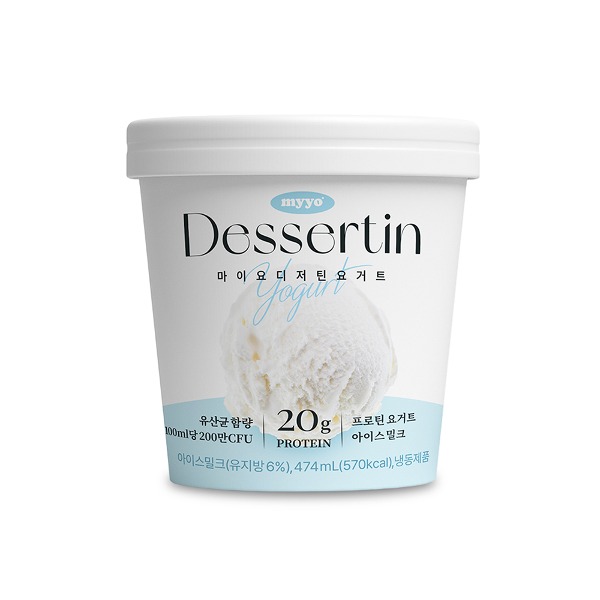 마이요 프리미엄 단백질 저칼로리 다이어트 아이스크림 요거트 유산균 디저틴 (474ml x 1개)